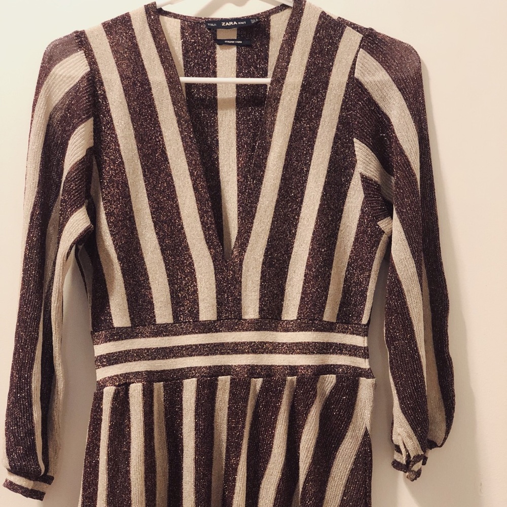 BRAND NEW ZARA MIDI ITALIAN KNIT DRESS SIZE SMALL